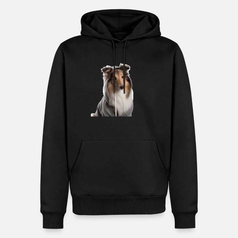 Shetland Sheepdog 1 - Männer Premium Bio Hoodie - Schwarz