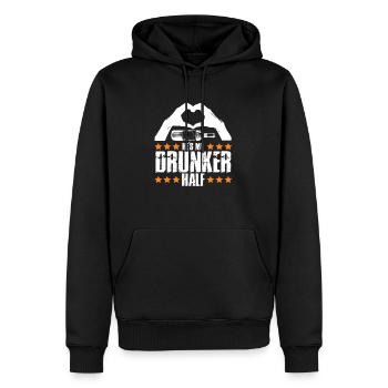 bester freund - Männer Premium Bio Hoodie - Schwarz - Vorne - Nico (187cm)