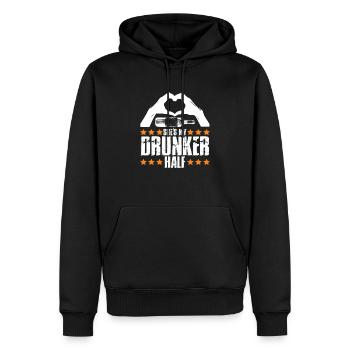 beste freundin - Männer Premium Bio Hoodie - Schwarz - Vorne - Nico (187cm)