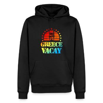 Griechenland Urlaub - Männer Premium Bio Hoodie - Schwarz - Vorne - Nico (187cm)