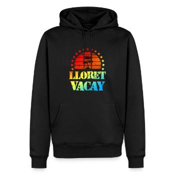 Tourisme Lloret De Mar - Sweat à capuche Premium bio Homme - noir - Devant - Nico (187cm)
