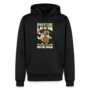 Physik Lehrer Wie Ein Normaler Lehrer Viel Cooler - Männer Premium Bio Hoodie - Schwarz - Vorne - Nico (187cm)