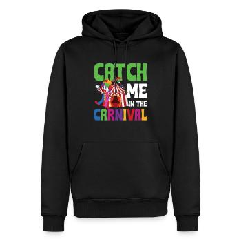 Catch Me In The Carnival - Männer Premium Bio Hoodie - Schwarz - Vorne - Nico (187cm)
