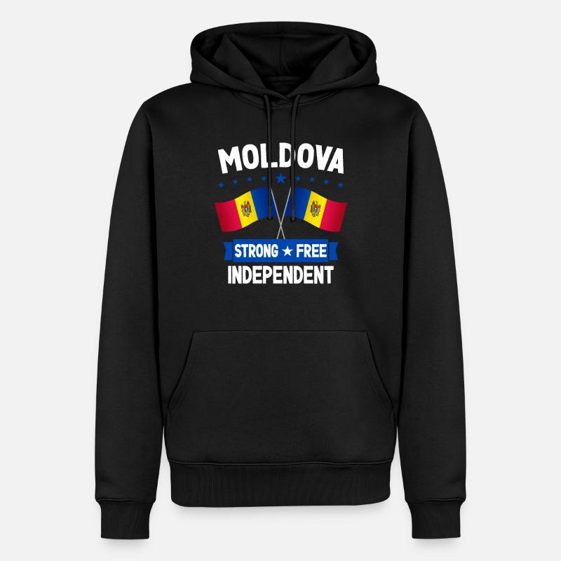 Moldavie - Sweat à capuche Premium bio Homme - noir