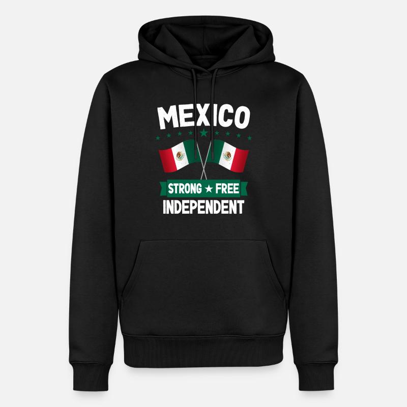 Mexiko - Männer Premium Bio Hoodie - Schwarz