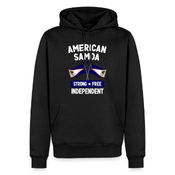 Amerikanisch-Samoa - Männer Premium Bio Hoodie - Schwarz - Vorne - Nico (187cm)