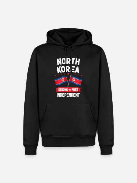 North Korea - Men’s Premium Organic Hoodie - black