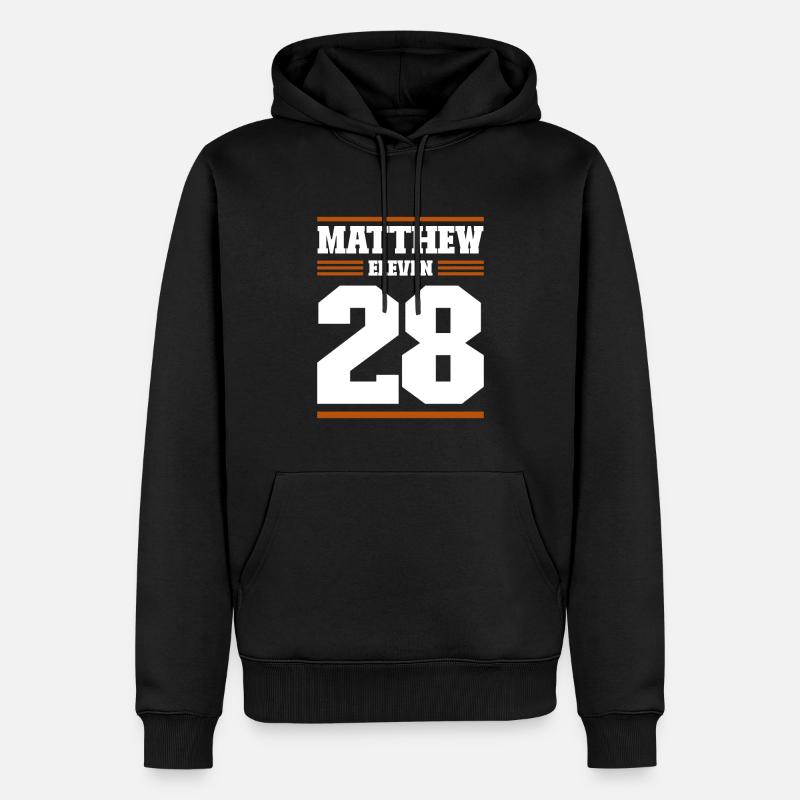 Messages de la Bible Matthieu 11:28 - Sweat à capuche Premium bio Homme - noir