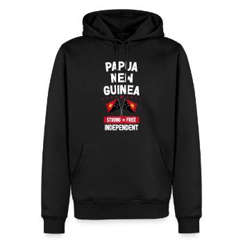 Papua-Neuguinea - Männer Premium Bio Hoodie - Schwarz - Vorne - Nico (187cm)