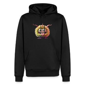 IMG 1721 - Männer Premium Bio Hoodie - Schwarz - Vorne - Nico (187cm)