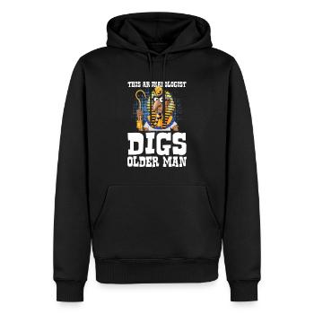 This Archaeologist Digs Older Man - Männer Premium Bio Hoodie - Schwarz - Vorne - Nico (187cm)