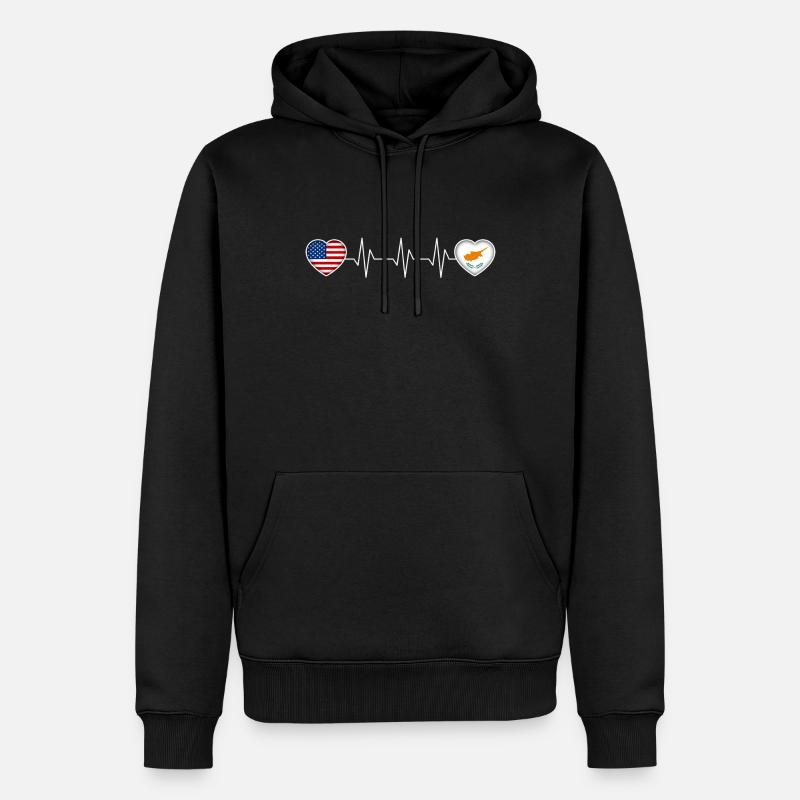 Zypern - Männer Premium Bio Hoodie - Schwarz