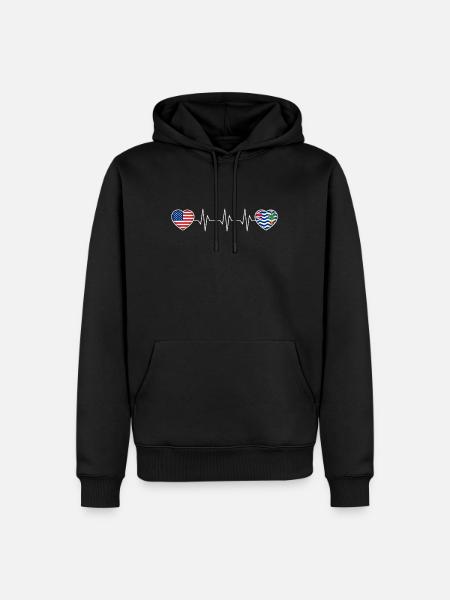 British Indian Ocean Territory - Men’s Premium Organic Hoodie - black