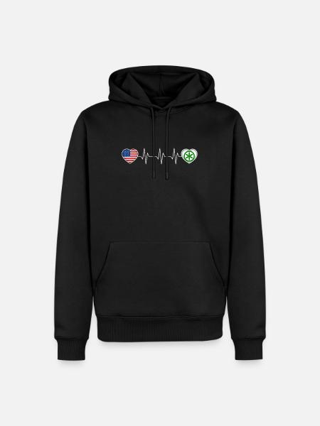 Padanie - Sweat à capuche Premium bio Homme - noir