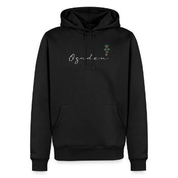 Ogaden - Sweat à capuche Premium bio Homme - noir - Devant - Nico (187cm)