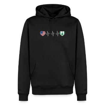 Norfolkinsel - Männer Premium Bio Hoodie - Schwarz - Vorne - Nico (187cm)