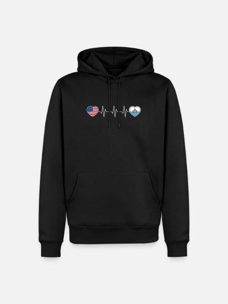 San Marino - Men’s Premium Organic Hoodie - black
