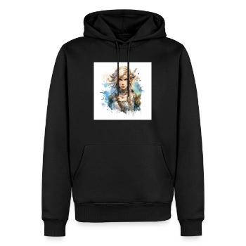 Gaming art tears of kingdom, ocorina of time,selda - Männer Premium Bio Hoodie - Schwarz - Vorne - Nico (187cm)