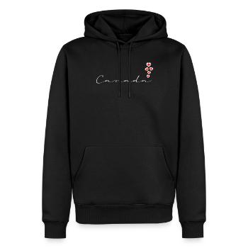 Canada - Sweat à capuche Premium bio Homme - noir - Devant - Nico (187cm)