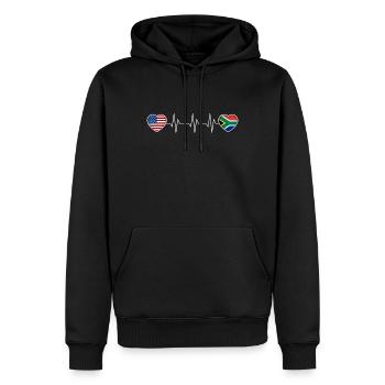 Südafrika - Männer Premium Bio Hoodie - Schwarz - Vorne - Nico (187cm)