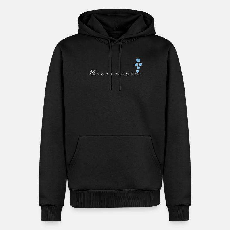Micronésie - Sweat à capuche Premium bio Homme - noir