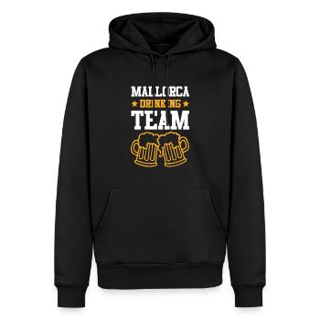 Majorque Équipe de Consommation - Sweat à capuche Premium bio Homme - noir - Devant - Nico (187cm)