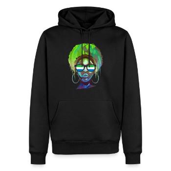 Sierra Leone - Männer Premium Bio Hoodie - Schwarz - Vorne - Nico (187cm)
