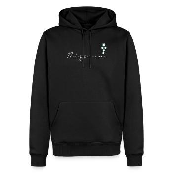 Nigeria - Männer Premium Bio Hoodie - Schwarz - Vorne - Nico (187cm)