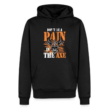 Funny Viking Saying für einen Wikinger und - Männer Premium Bio Hoodie - Schwarz - Vorne - Nico (187cm)