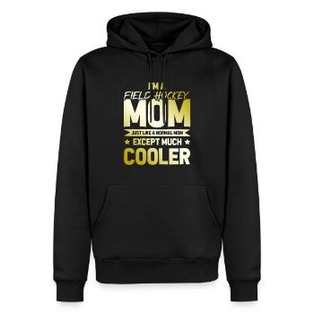 Feldhockey Mom - Männer Premium Bio Hoodie - Schwarz - Vorne - Nico (187cm)