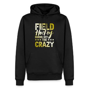 Feldhockey sport - Männer Premium Bio Hoodie - Schwarz - Vorne - Nico (187cm)