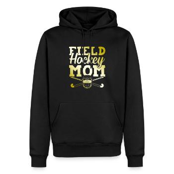 feldhockey mama - Männer Premium Bio Hoodie - Schwarz - Vorne - Nico (187cm)