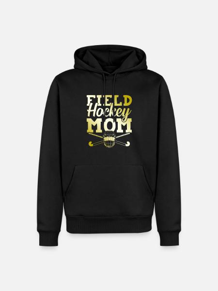 feldhockey mama - Männer Premium Bio Hoodie - Schwarz