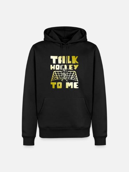 feldhockey sport - Männer Premium Bio Hoodie - Schwarz