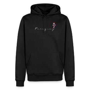 Paraguay - Männer Premium Bio Hoodie - Schwarz - Vorne - Nico (187cm)