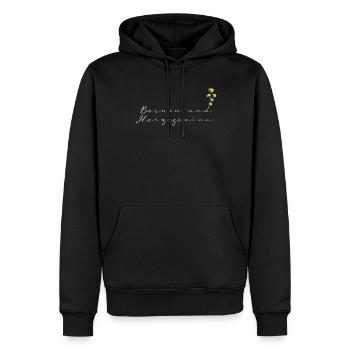 Bosnien und Herzegowina - Männer Premium Bio Hoodie - Schwarz - Vorne - Nico (187cm)