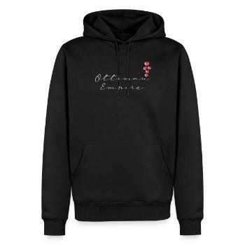 Empire ottoman - Sweat à capuche Premium bio Homme - noir - Devant - Nico (187cm)