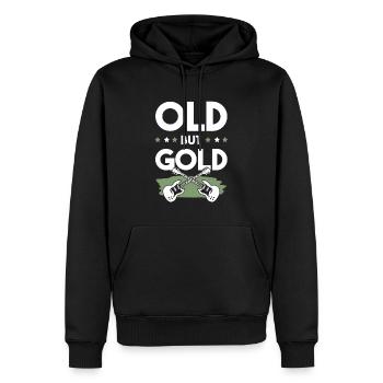 rock musik lustiger spruch - Männer Premium Bio Hoodie - Schwarz - Vorne - Nico (187cm)