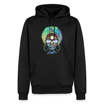 Argentinien - Männer Premium Bio Hoodie - Schwarz - Vorne - Nico (187cm)