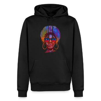 Liechtenstein - Männer Premium Bio Hoodie - Schwarz - Vorne - Nico (187cm)