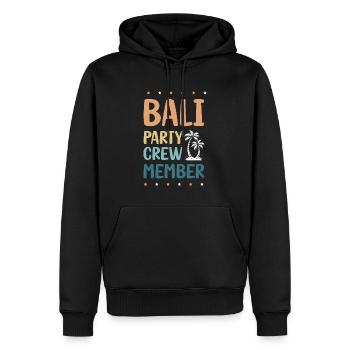 Équipage de la fête à Bali - Sweat à capuche Premium bio Homme - noir - Devant - Nico (187cm)