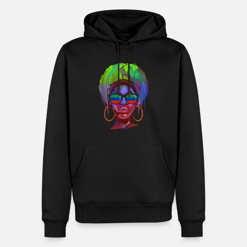 Dagestan - Männer Premium Bio Hoodie - Schwarz