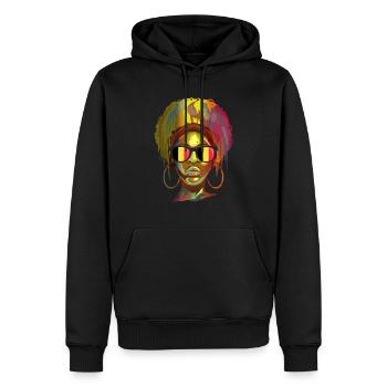 Belgien - Männer Premium Bio Hoodie - Schwarz - Vorne - Nico (187cm)