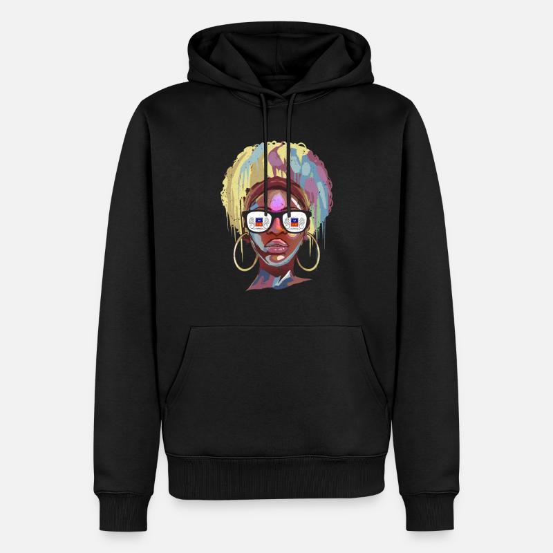 Mayotte - Männer Premium Bio Hoodie - Schwarz