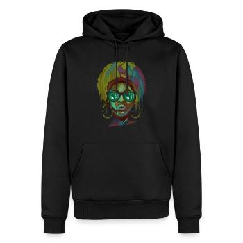 Afrikanische Union - Männer Premium Bio Hoodie - Schwarz - Vorne - Nico (187cm)