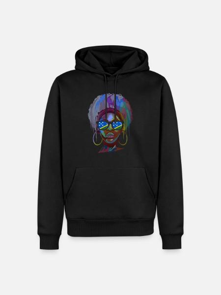 Salomon (Îles) - Sweat à capuche Premium bio Homme - noir
