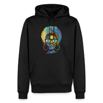 St. Pierre und Miquelon - Männer Premium Bio Hoodie - Schwarz - Vorne - Nico (187cm)