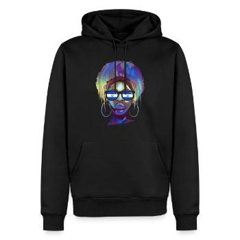 El Salvador - Männer Premium Bio Hoodie - Schwarz - Vorne - Nico (187cm)
