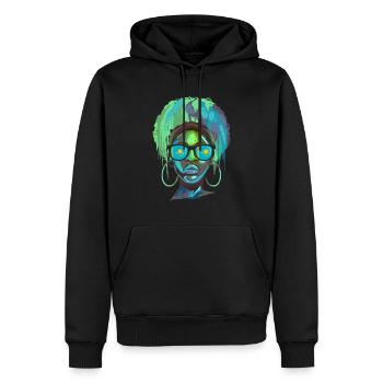 Kasachstan - Männer Premium Bio Hoodie - Schwarz - Vorne - Nico (187cm)