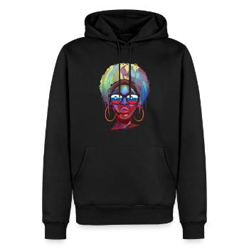 Slowenien - Männer Premium Bio Hoodie - Schwarz - Vorne - Nico (187cm)
